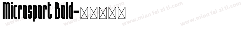 Microsport Bold字体转换